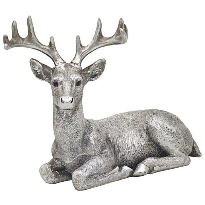 lying-silver-effect-resin-deer-statue-16-x-7-x-12-cm