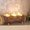 rustic-log-shaped-tea-light-candle-holder