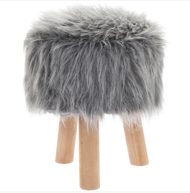 soft-faux-fur-stool-grey-30x30x36cm