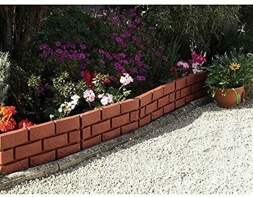 Tidy Terracotta Brick Garden Edging - Set of 4 | Marco Paul