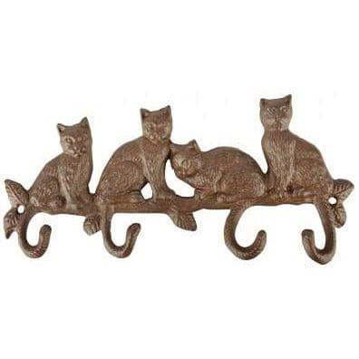 Cat-Tail-Decorative-Hanger-with-Heavy-Duty-Cast-Iron-Hanging-Hooks