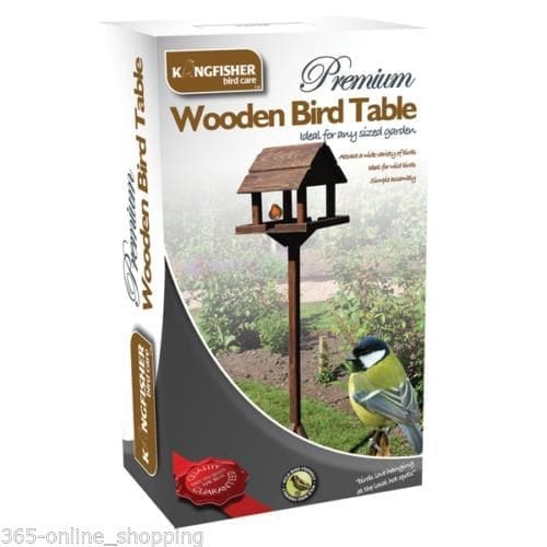 Premium-Wooden-Bird-Table-Garden-Birds-Feeder