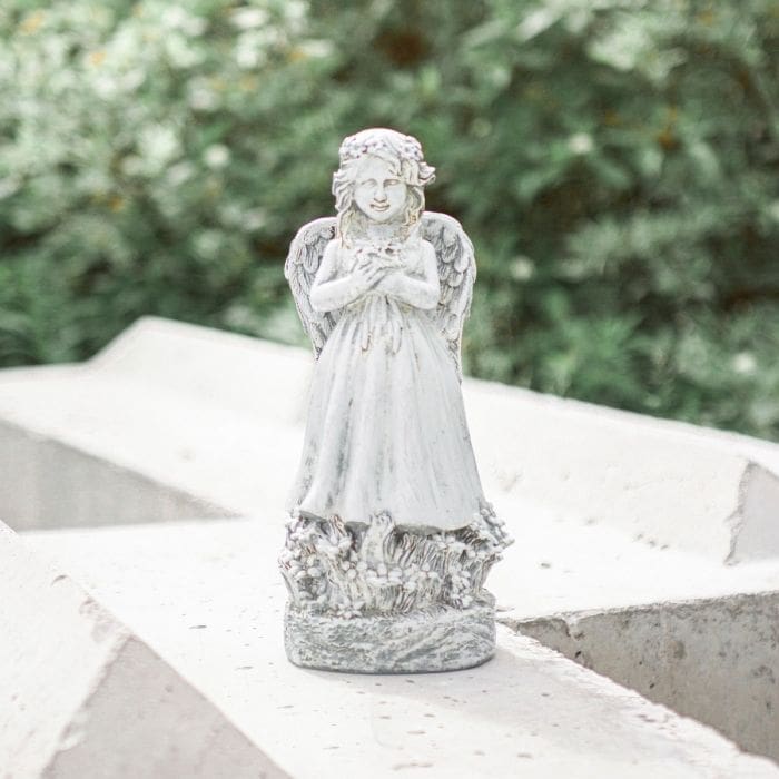 Stone-Effect-Resin-Angel-Garden-Ornament