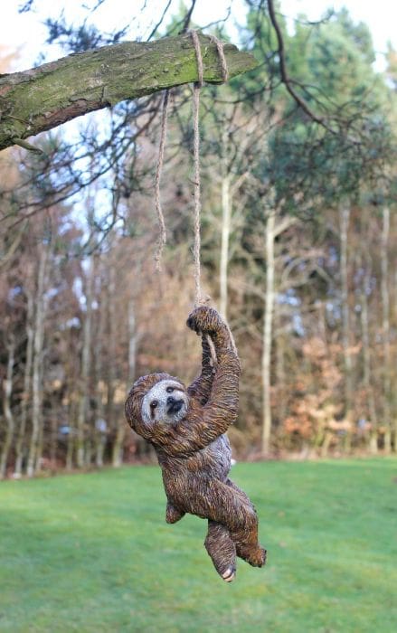 Swinging-Sloth-Resin-Garden-Ornament-2-2