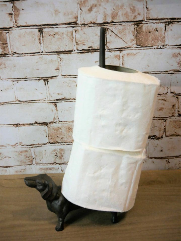 free-standing-cast-iron-daschund-toilet-roll-holder
