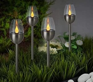Flame Effect Solar Torch Stake LED Lights